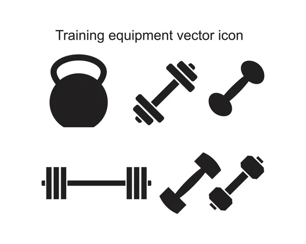 Trainingsgeräte Vektor Icon Vorlage Schwarz Farbe Editierbar Vektor Symbol Für — Stockvektor