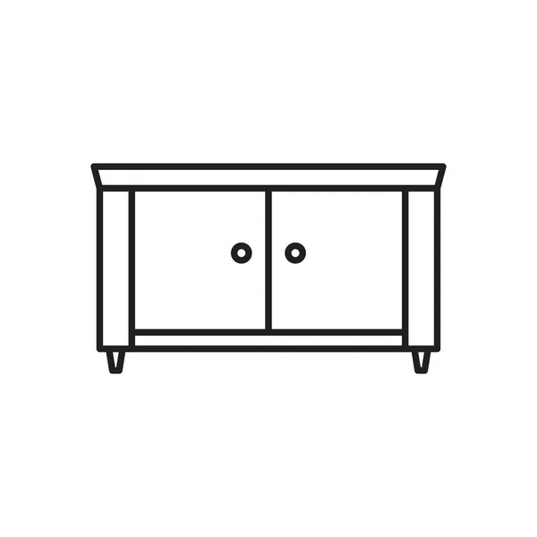 Modèle Icône Buffet Couleur Noire Modifiable Symbole Icône Buffet Illustration — Image vectorielle