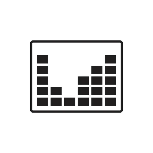 Equalizer Icon Vorlage Schwarze Farbe Editierbar Equalizer Symbol Flache Vektorabbildung — Stockvektor