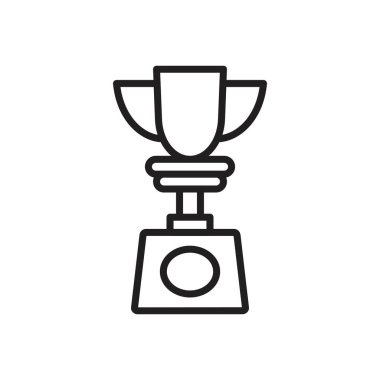 Ganimet simgesi siyah renk düzenlenebilir şablonu. Grafik ve web tasarımı için kupa simgesi düz vektör çizimi.