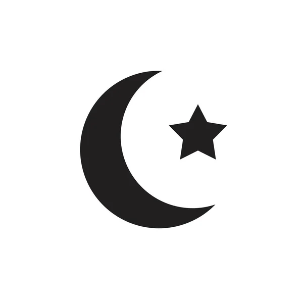 Islam Icon Template Black Color Editable Islam Icon Symbol Flat — Stock Vector