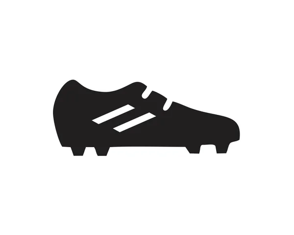 Ποδόσφαιρο Μπότες Πρότυπο Εικονίδιο Μαύρο Χρώμα Επεξεργάσιμο Ποδόσφαιρο Μπότες Σύμβολο — Διανυσματικό Αρχείο
