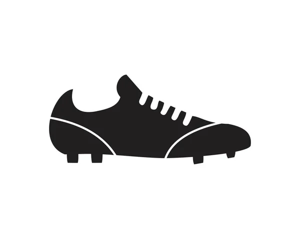 Fußballstiefel Icon Vorlage Schwarze Farbe Editierbar Symbolsymbol Für Fußballschuhe Flache — Stockvektor