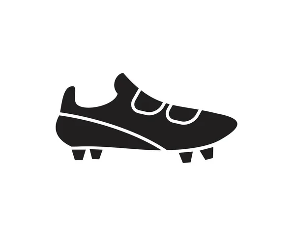 Fußballstiefel Icon Vorlage Schwarze Farbe Editierbar Symbolsymbol Für Fußballschuhe Flache — Stockvektor