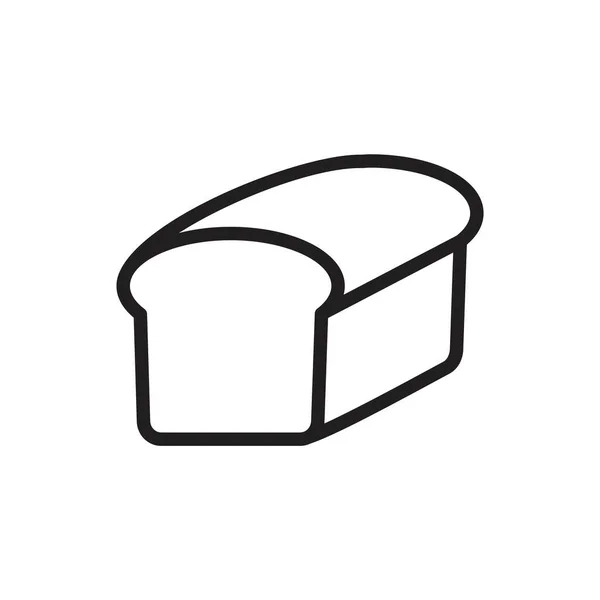 Bread Icon Template Black Color Editable Bread Icon Symbol Flat — Stock Vector