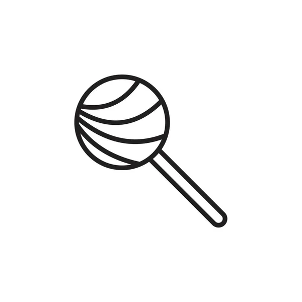 Lollipop Icon Vorlage Schwarze Farbe Editierbar Lollipop Symbol Flache Vektorillustration — Stockvektor