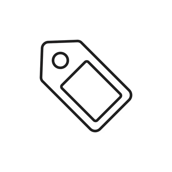 Etikett Ikon Mall Svart Färg Redigerbar Etikett Ikon Symbol Platt — Stock vektor