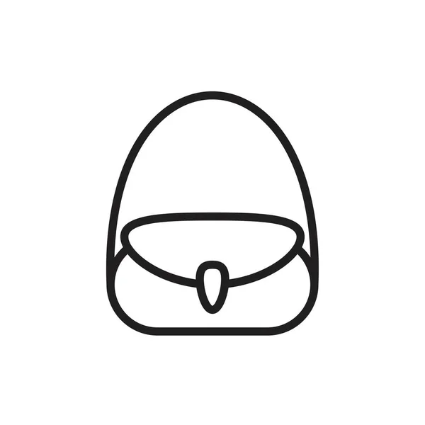 Handtaschen Icon Vorlage Schwarze Farbe Editierbar Handtaschensymbol Flache Vektorillustration Für — Stockvektor