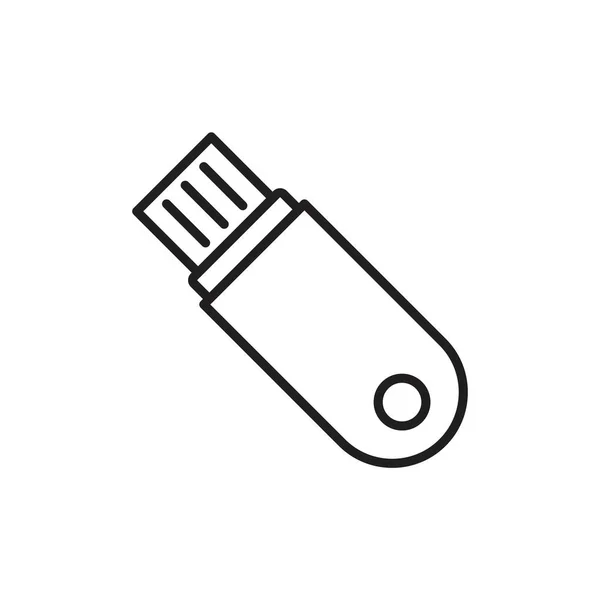Flashdisk Icon Vorlage Schwarze Farbe Editierbar Flashdisk Symbol Symbol Flache — Stockvektor