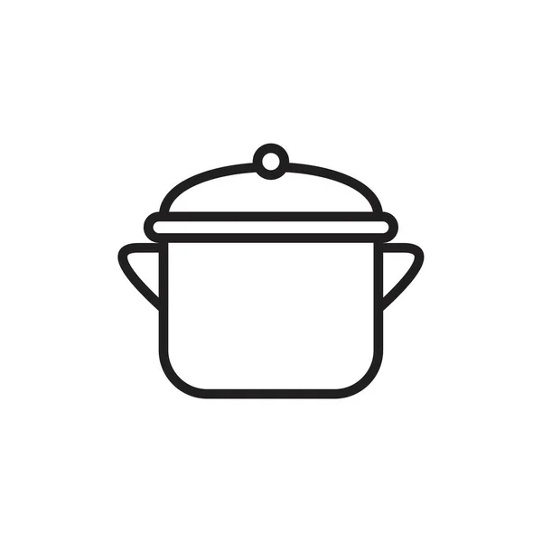 Pot Icon Template Schwarze Farbe Editierbar Pot Icon Symbol Flache — Stockvektor