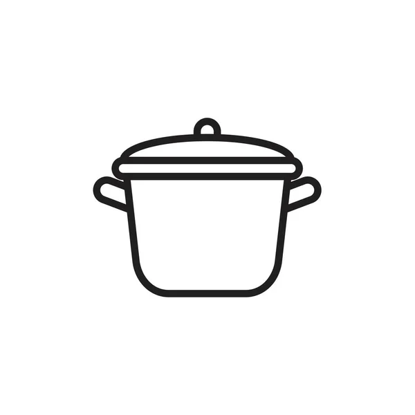 Pot Icon Template Black Color Editable Pot Icon Symbol Flat — Stock Vector