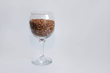 proprium nutritionem ultriments karabuğday pro vino in albo background