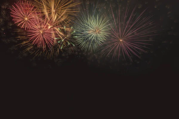 Beautiful fireworks in New Year celebration time 2020 at Bangkok Thailand