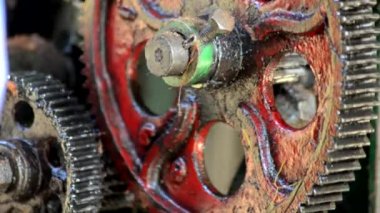 Gears'ı hareketli aşırı yakın çekim 