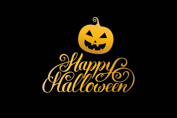 Buon biglietto di auguri di Halloween — Vettoriale Stock