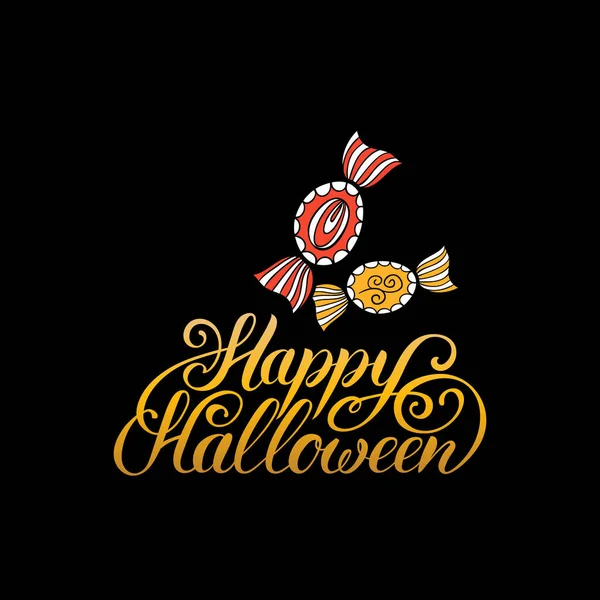 Joyeux Halloween carte de voeux — Image vectorielle