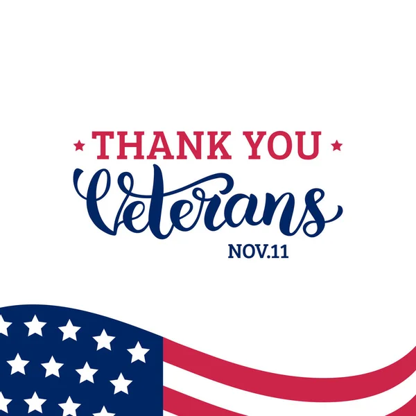 Veterans Day greeting card — Stock Vector