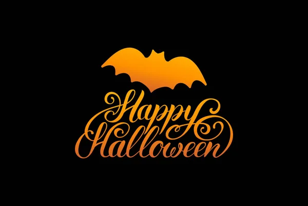 Tarjeta de felicitación feliz Halloween — Vector de stock