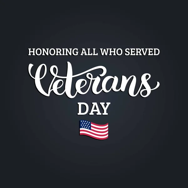 Veterans day wenskaart — Stockvector