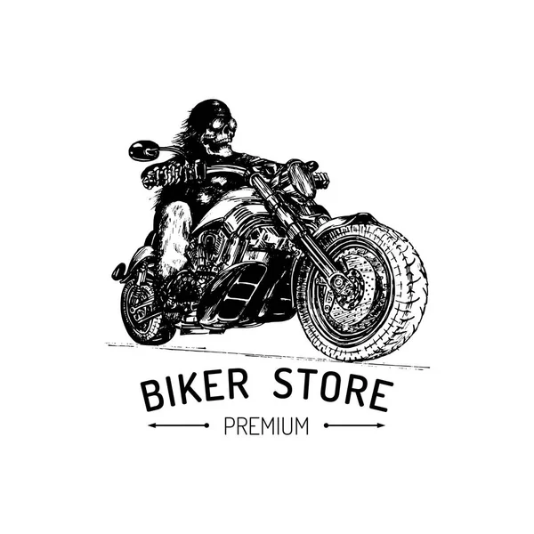 Biker Store Premium inspirierendes Plakat — Stockvektor