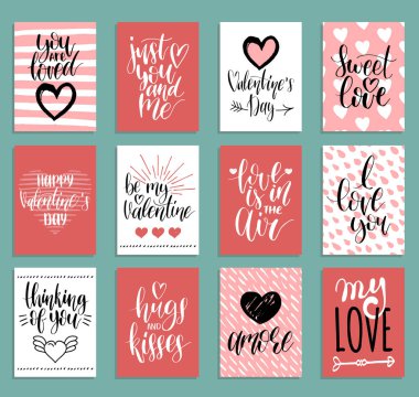 Sevgililer kartı şablonları