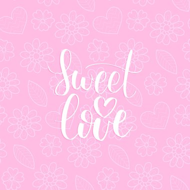 Sevgililer günü el yazısıyla yazılmış yazı kartı