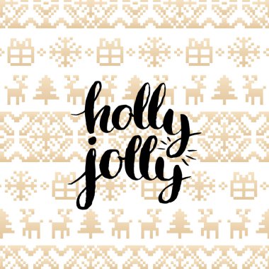 Holly Jolly yazı