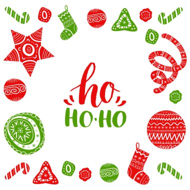 Ho Ho-Ho lettering design