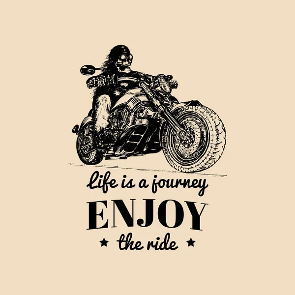 Life is a journey enjoy the ride poster — Stock Vector