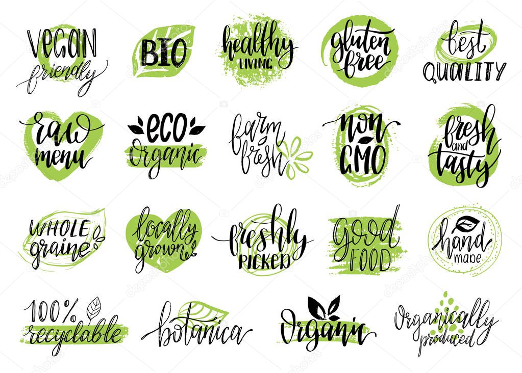organic logos or signs