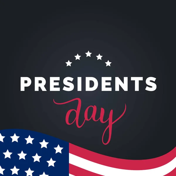 Presidents Day card — Stock Vector