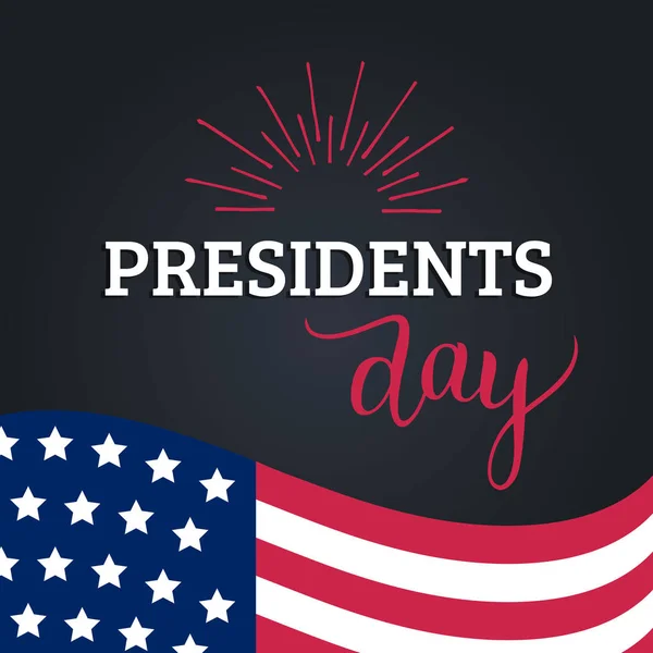 Carte de la journée des présidents — Image vectorielle