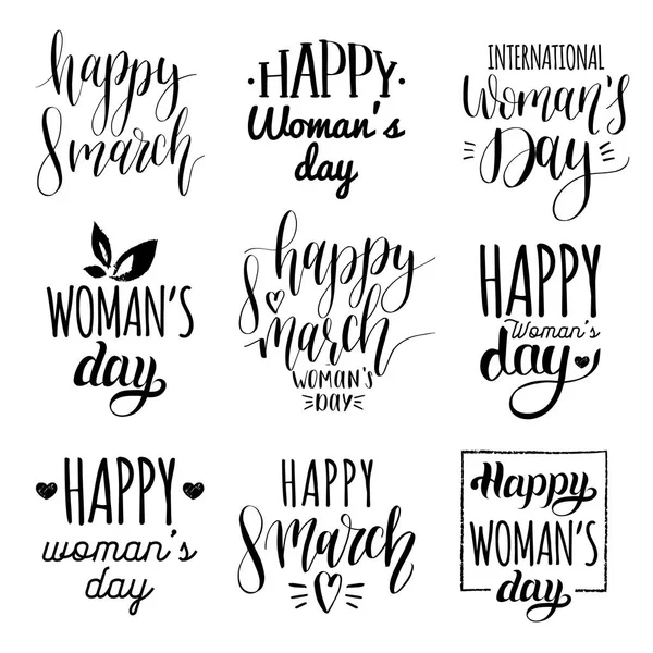 Happy Women 's day banners — Vector de stock