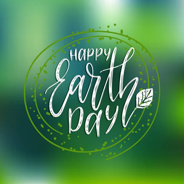 Happy Earth day — Stock Vector