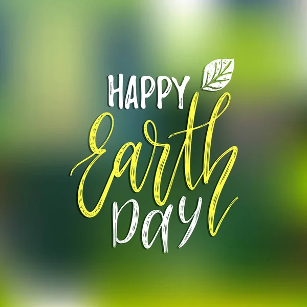 Happy Earth day — Stock Vector