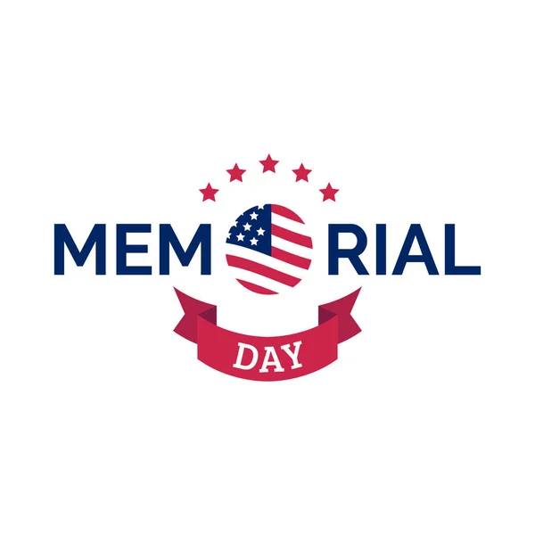 Happy Memorial Day card — Stock Vector