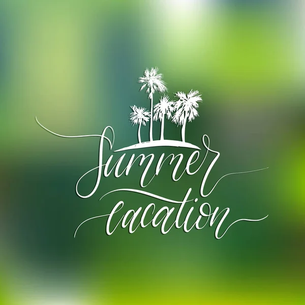 Cartel vacaciones de verano — Archivo Imágenes Vectoriales