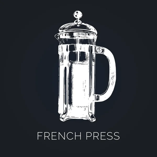 Francouzský tisk skica — Stockový vektor