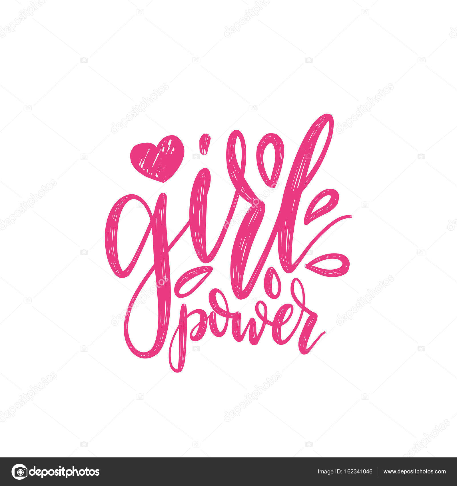 Girl Power Lettering Vector Image By C Vladayoung Vector Stock