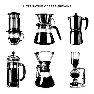 kahve makineleri kümesi