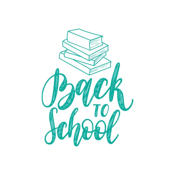 Back To School handwritten illustration — Stock Vector