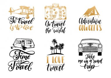 Letterings seyahat hakkında ifadeler ile 