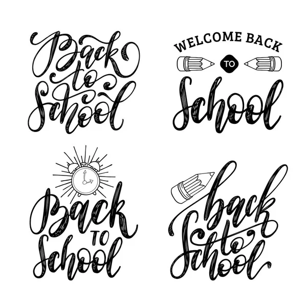 Back To School Calligraphic Design. Hand Drawn Vector Lettering Of Phrase  Back To School. School Sale Black Lettering Isolated On White Background.  Royalty Free SVG, Cliparts, Vectors, and Stock Illustration. Image 66481910.