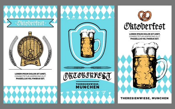 Cartel del festival de cerveza — Vector de stock