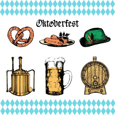 Oktoberfest semboller koleksiyonu 