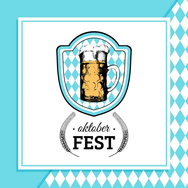 Beer festival poster — Stock Vector
