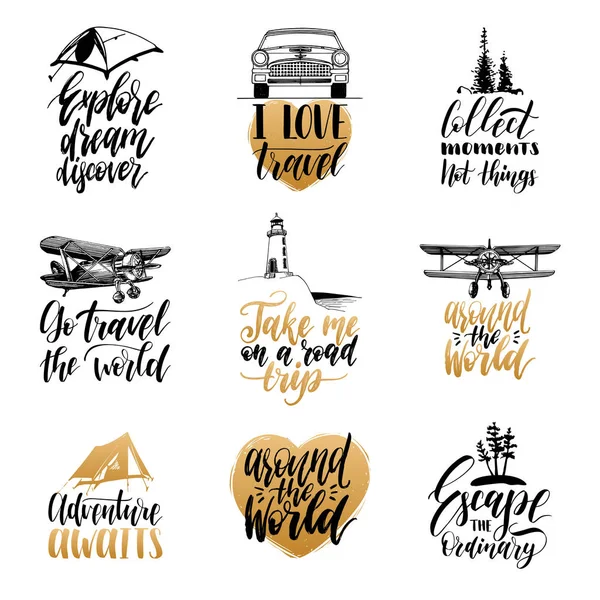 Letterings seyahat hakkında ifadeler ile 