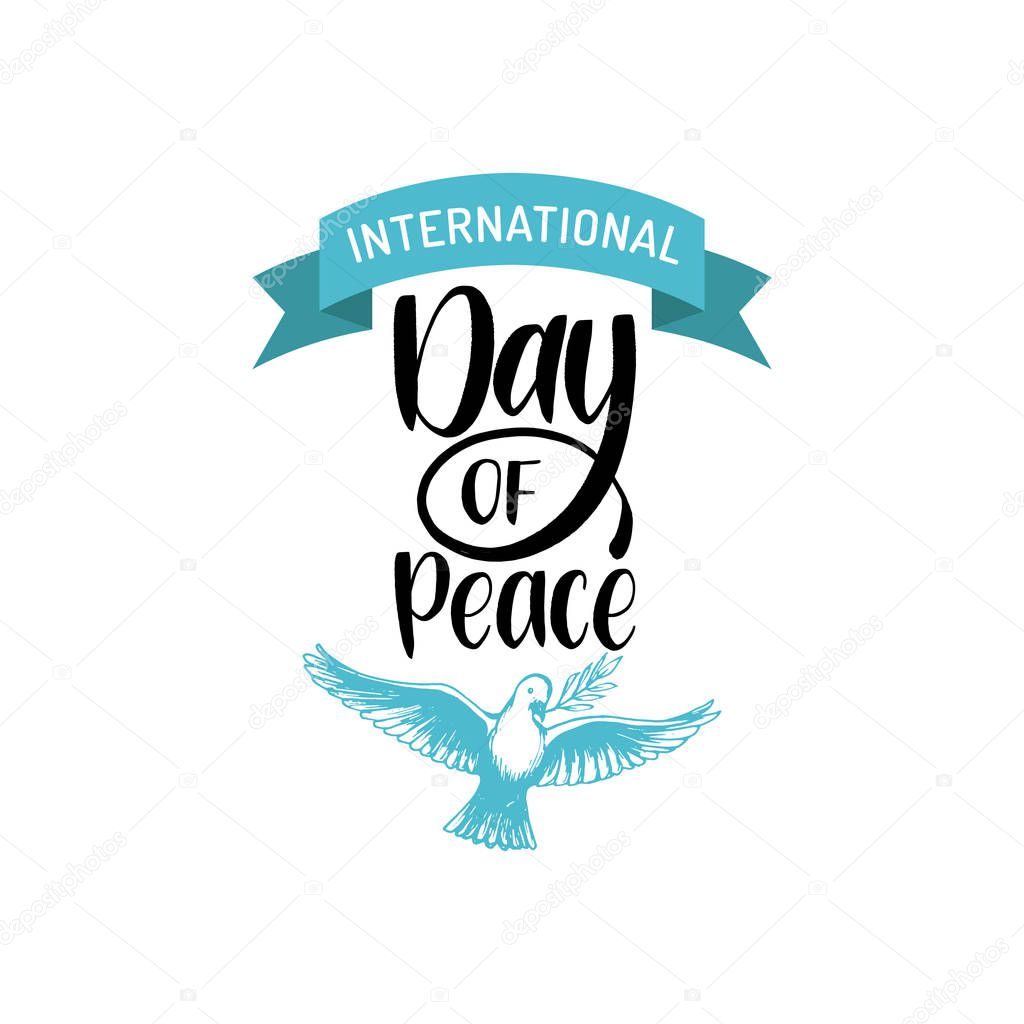 Lettering of International Day of Peace