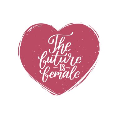 kart Feminist el ile çizilmiş yazı