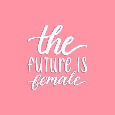 kart Feminist el ile çizilmiş yazı